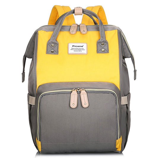 Colorful Diaper Bag Backpack with Insulated Pocket